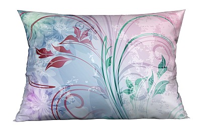 Satin-Bettwäsche mit feinem Glanz in Rosa und Blaugrün | Glamonde